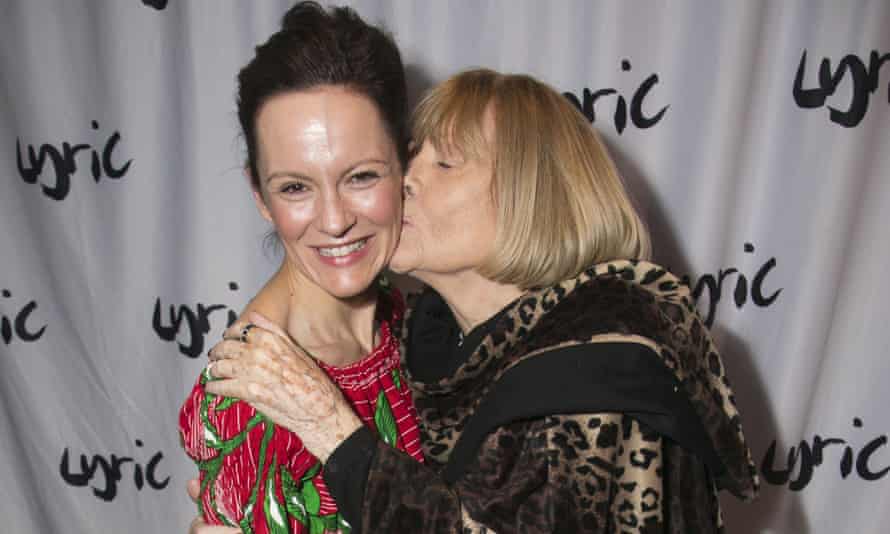 Stirling with her mother, Diana Rigg, at the Love, Love, Love press night, March 2020.