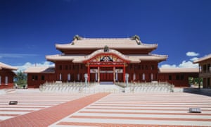 The Shuri Castle, depicted here in 1993, was rebuilt after World War II.