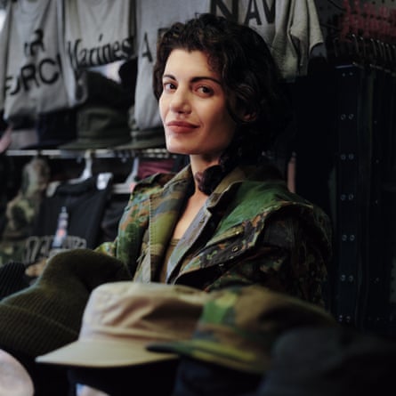 Avery Trufelman wearing camouflage