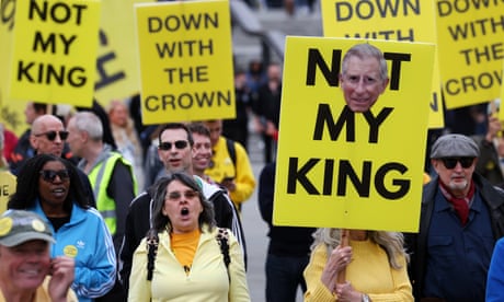 Anti-monarchy group holds rally ahead of anniversary of king’s coronation