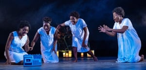 Echoes of Shaw … Our Lady of Kibeho, with Rima Nsubuga, Michaela Blackburn, Pepter Lunkuse and Gabrielle Brooks at the Royal & Derngate theatre, Northampton, in 2019.