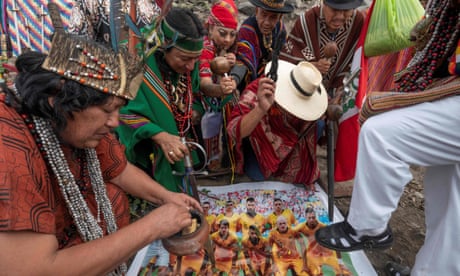 Peruvian shamans perform ritual to help team reach World Cup finals – video