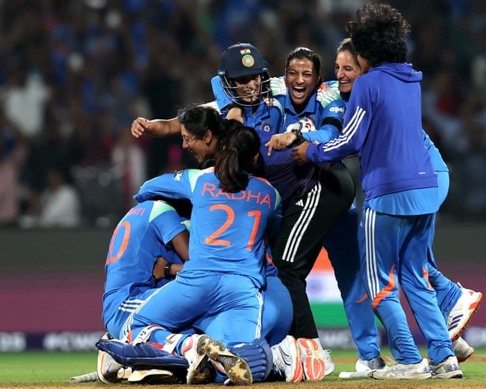 India chase down record total to stun champions Australia and reach World Cup final