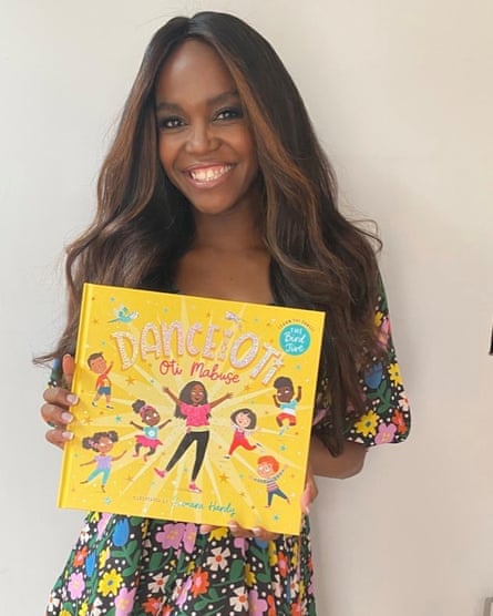 Oti Mabuse with her children’s book Dance with Oti: The Bird Jive.