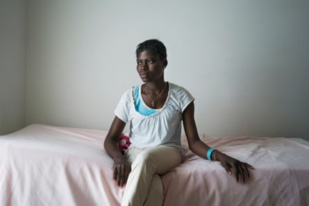 Tessy, 19, a Nigerian migrant rescued by the Red Cross
