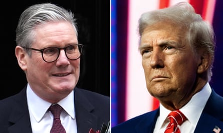 Keir Starmer and Donald Trump