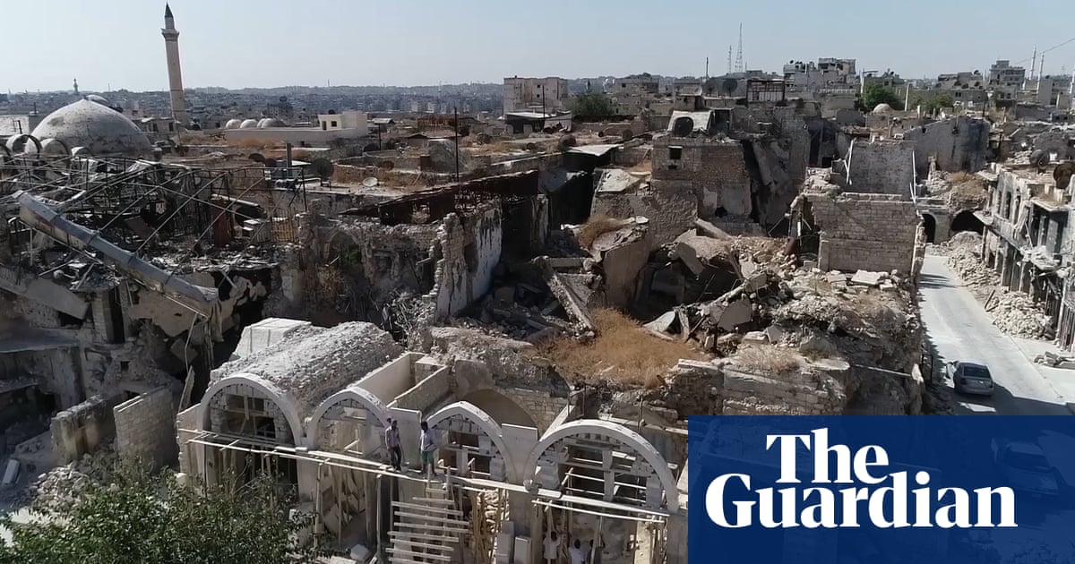 Syria: drone footage shows devastation in Aleppo, Deir ez-Zor and rural Damascus – video