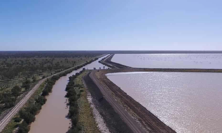 Flood plain harvesting systems set up by irrigators in New South Wales