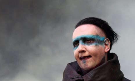 Marilyn Manson has been injured and taken to hopsital<br>epa06237222 (FILE) - US musician Marilyn Manson performs at the Rock on the Range Festival in Columbus, Ohio, USA, 15 May 2015. Media reports on 01 October 2017 state that Marilyn Manson has been injured and taken to hopsital after a stge prop collapsed on him during a performance in New York, USA.  EPA/STEVE C.MITCHELL *** Local Caption *** 51935880