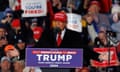 Former US President Donald Trump holds rally in Pennsylvania<br>epa11277593 Former US President Donald Trump speaks during a rally in Schnecksville, Pennsylvania, USA, 13 April 2024. Trump returned to the swing state of Pennsylvania days before the state's primary election and before he is due in criminal court in New York. EPA/SARAH YENESEL