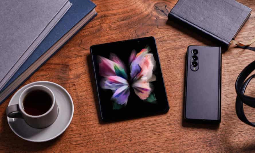Samsung launches first water-resistant folding phone and Google watch | Samsung 2 Samsung Galaxy Z Fold3