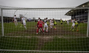 Fylde defend their lead in the closing stages against Aldershot.