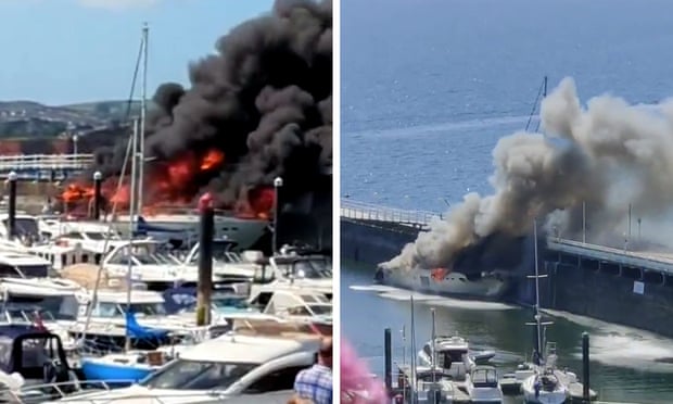 Torquay yacht fire