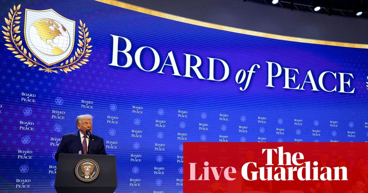 World leaders line up in Washington to join Trump’s Board of Peace, a groundbreaking initiative where the people bombing Gaza help decide how to rebuild it, and the Palestinians are politely asked to die off-screen.
