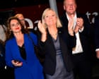 Swedish election: centre-left bloc looks set to take power, exit polls show