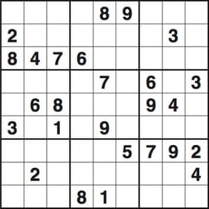 sudoku 3712 easy life and style the guardian