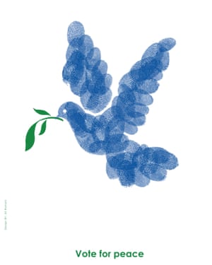 Vote for Peace by Ali Romani Tehran, Iran, from the book Posters for Change