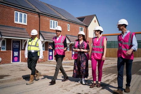 Shadow secretary of state for energy security and net zero Ed Miliband, during a visit to a 'Zero Bills' home in Stafford with Octopus Energy, while on the general election campaign trail on Wednesday.