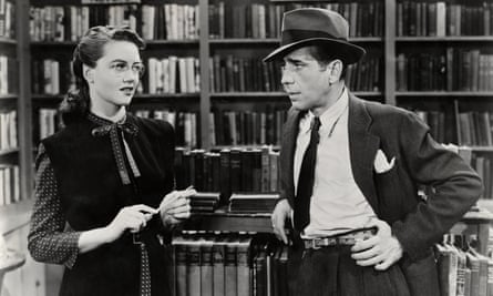 Dorothy Malone with Humphrey Bogart in The Big Sleep, 1946.