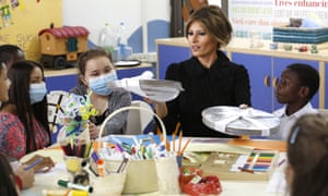 Melania Trump at the Bambin Gesu’ children’s hospital.