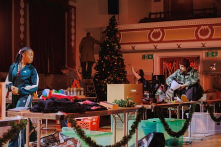Pleasing materiality … Gordon-Harrison as Lucy with Paddy Stafford as Johnny, staffing the bric-a-brac stall.