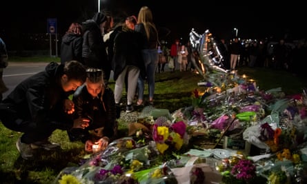Hundreds of people attended a candle-lit vigil.