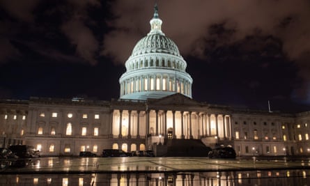 The US Capitol is seen ahead of a possible government shutdown on 21 December.