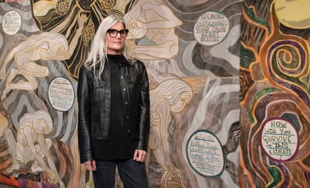 ‘I could show myself honestly’ … Emma Talbot with one of her works.