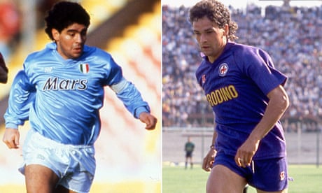 Fiorentina v Napoli: when Roberto Baggio faced Diego Maradona