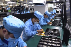 A factory for Chinese telecommunications company OPPO in Dongguan, in southern China’s Guangdong Province.
