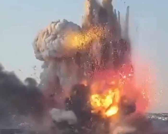 Explosion at Malta fireworks factory sends plumes of smoke into air – video