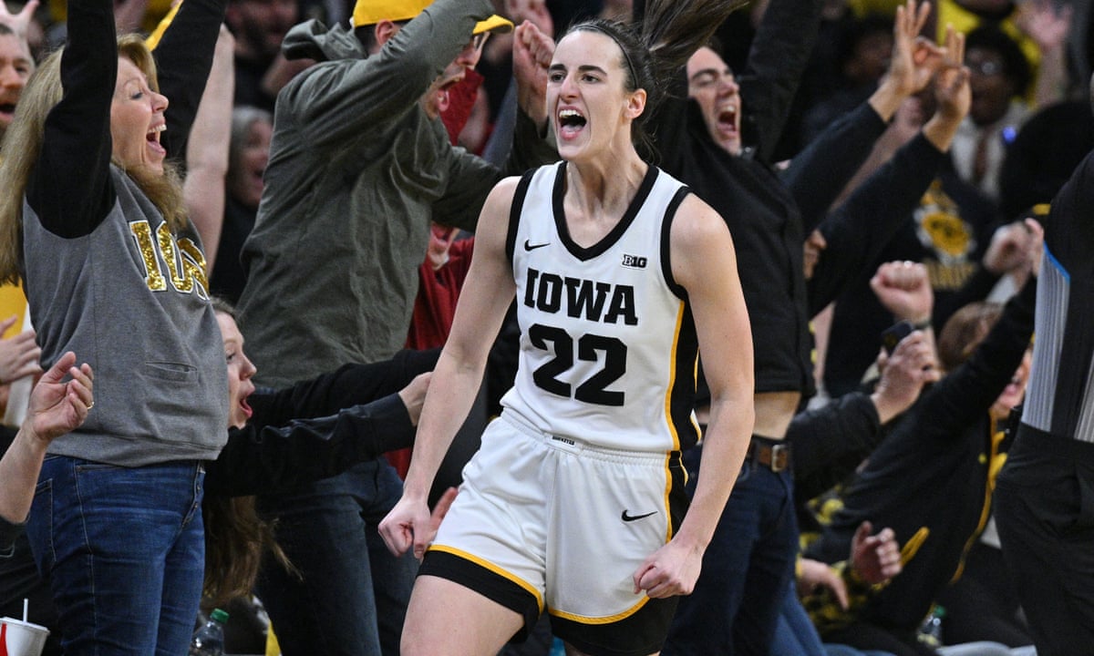 Caitlin Clark becomes NCAA women's basketball's all-time scoring leader |  Caitlin Clark | The Guardian