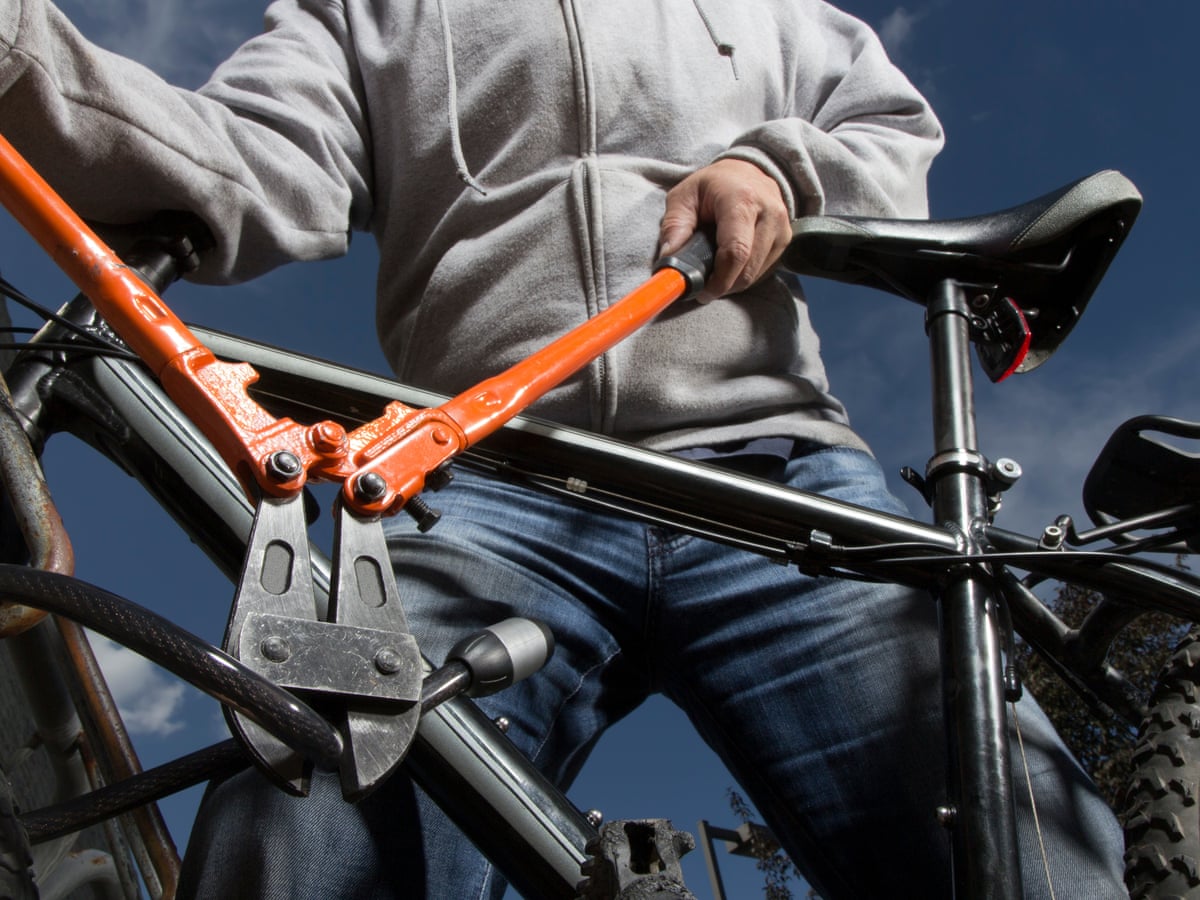 police investigating bike lock cutting scenario