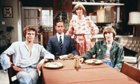 Andrew Hall, left, with Geoffrey Palmer, Wendy Craig and Nicholas Lyndhurst in the BBC’s Butterflies in 1978.