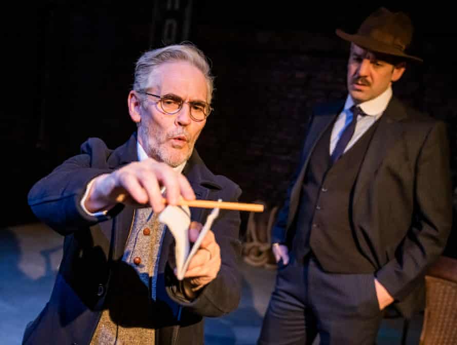 Fergal McElherron (McBride) and John Hopkins (Molloy) in Ghosts Of The Titanic by Ron Hutchinson at the Park theatre.