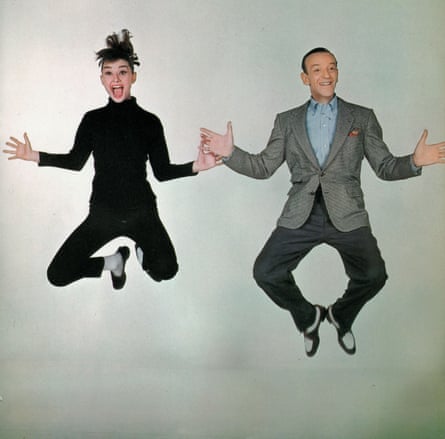 With Fred Astaire in Stanley Donen’s Funny Face, 1957.