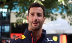 Daniel Ricciardo flashes a smile