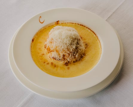 'Upright, luscious, deeply cheesy' …Café Clement's cheese soufflé.