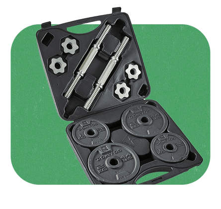 Adjustable dumbbell kit