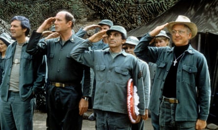 David Ogden Stiers, second left, in M*A*S*H.