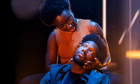 Tosin Cole as Dre and Heather Agyepong as Des in Shifters.