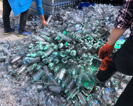 Bomb damage to glass supplies