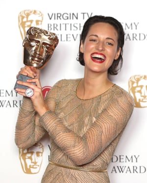 Waller-Bridge winning her Bafta for Fleabag.
