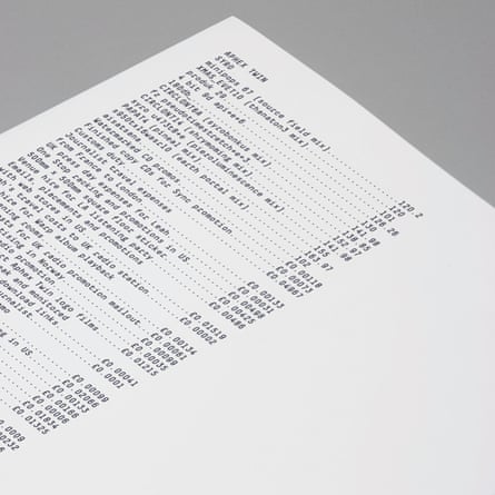 Down to the penny … the cover art for Aphex Twin’s 2014 album.