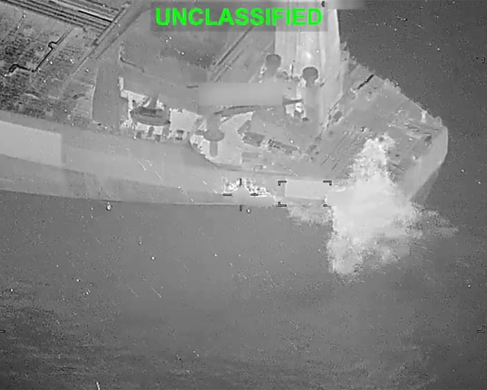 US fires missile at tanker attempting to reach Iran amid strait of Hormuz standoff