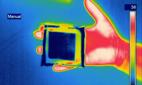 The infrared device in action
