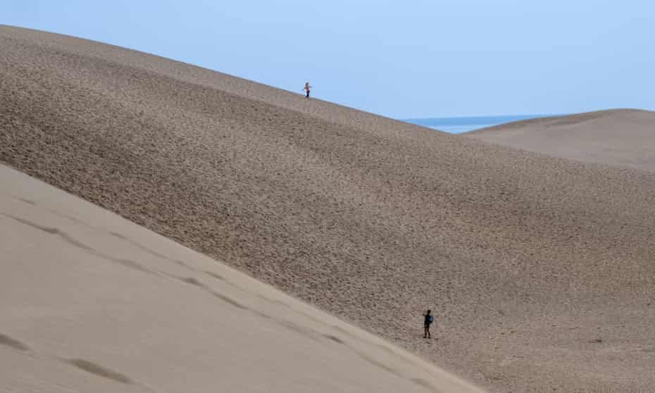 The Tottori sand dunes, Japan.