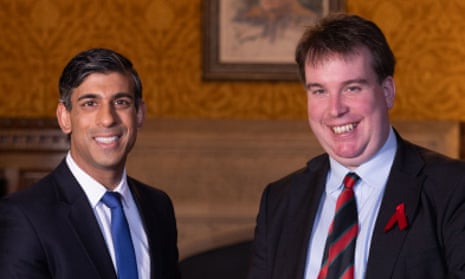 Rishi Sunak and Craig Williams stand beside each other