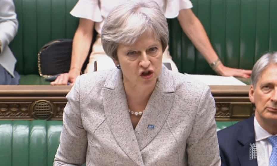 Theresa May gives a statement to the Commons about last week’s EU summit.