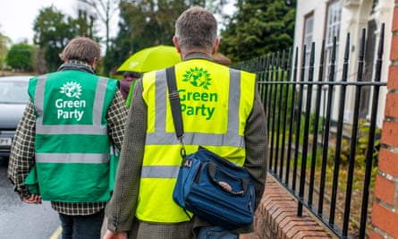 بوم مبارزان حزب سبز در Stowmarket.